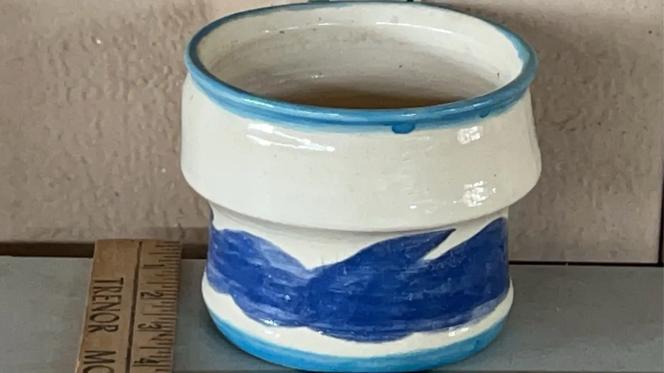 Signed Handmade Pottery Bowl 4.25"X3.25"