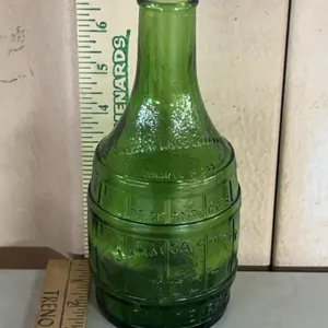 Vintage Dr. Chandler's Jamaica Ginger Root Bitters Green Glass Bottle 3.25"X7.5"