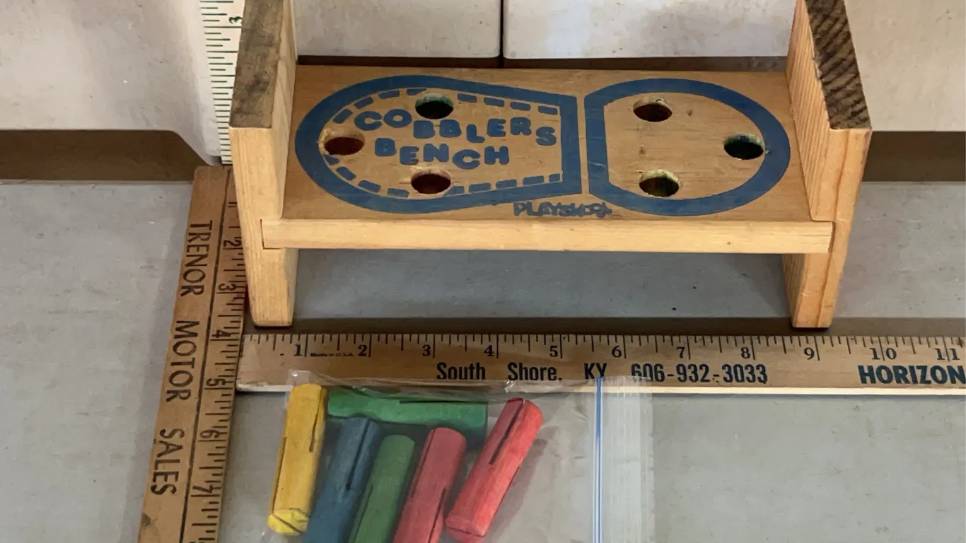 Vintage Playskool Cobblers Bench (Has Been Repaired)