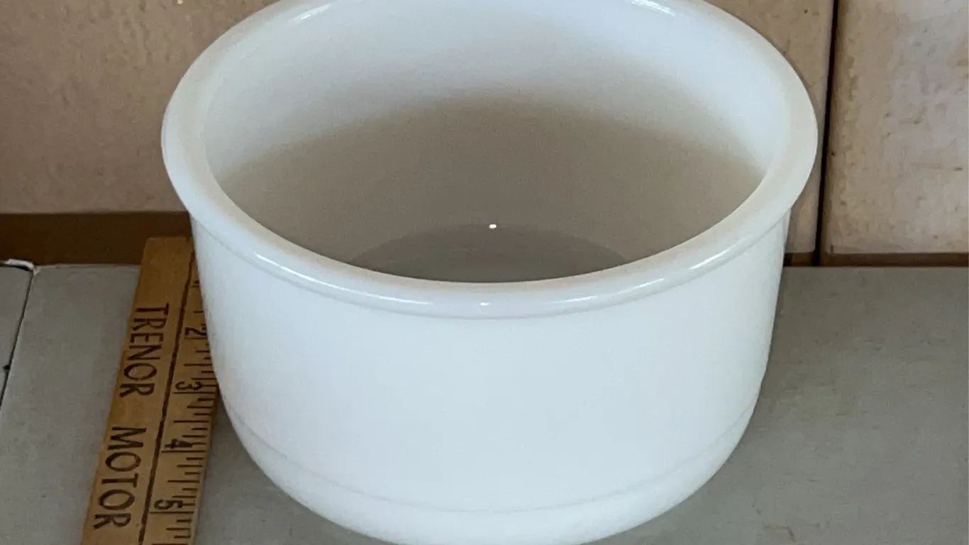 Vintage Milk Glass Mixer Mixing Bowl 6.5"X3.75" Minor Chips