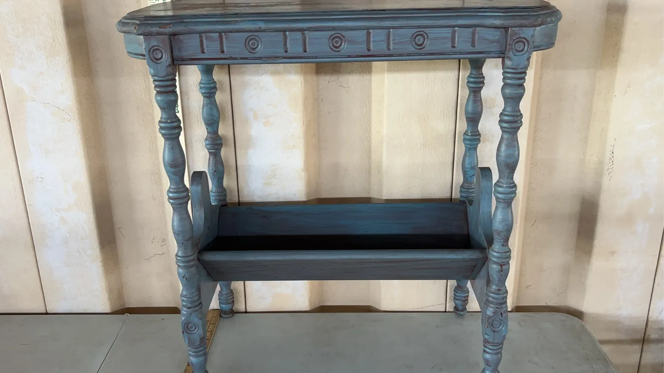 Vintage Wood Accent Table 24"X12"X24"