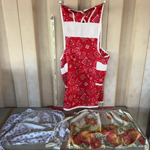 3 Hand Made Machine Sewn Aprons