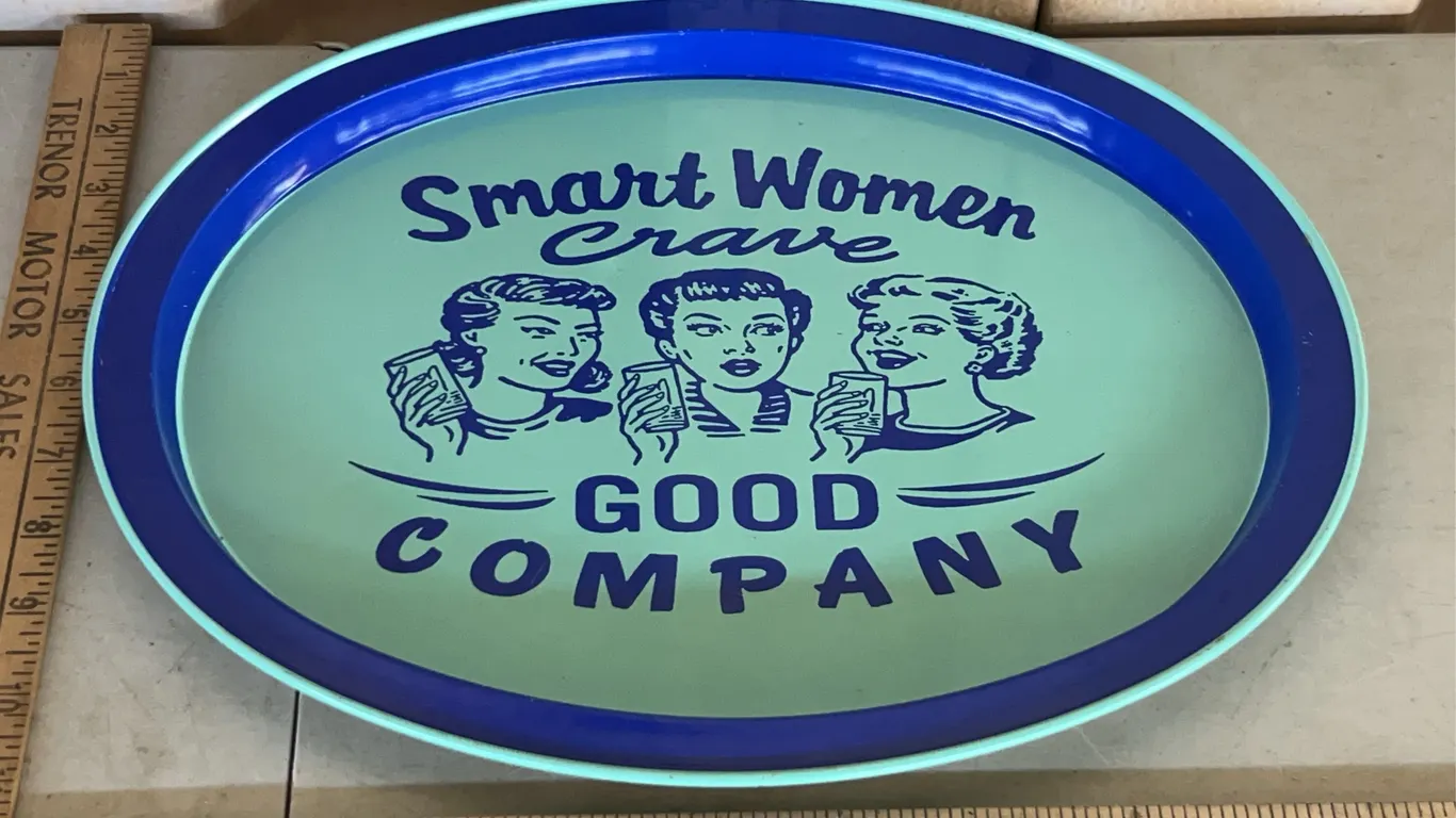 Smart Women Crave Good Company Metal Tray 14.5"X11.5"