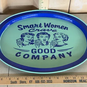 Smart Women Crave Good Company Metal Tray 14.5"X11.5"
