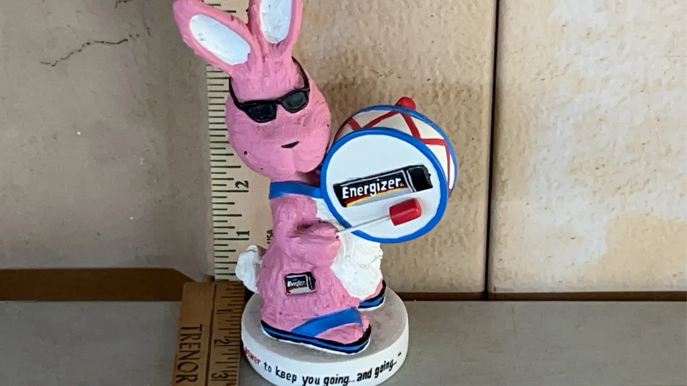 Energizer Bunny Bobble Head 7.5" Tall