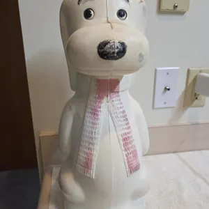 Vintage, A.J. Renzi Snoopy blow mold plastic coinbank