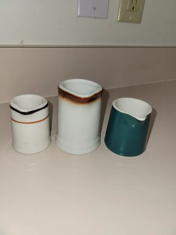 3 vintage ceramic creamer crafts