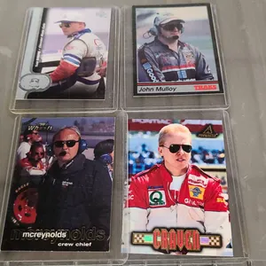 1990s NASCAR Crew and Driver Card Lot: Bodine, Mulloy, Craven, McReynolds