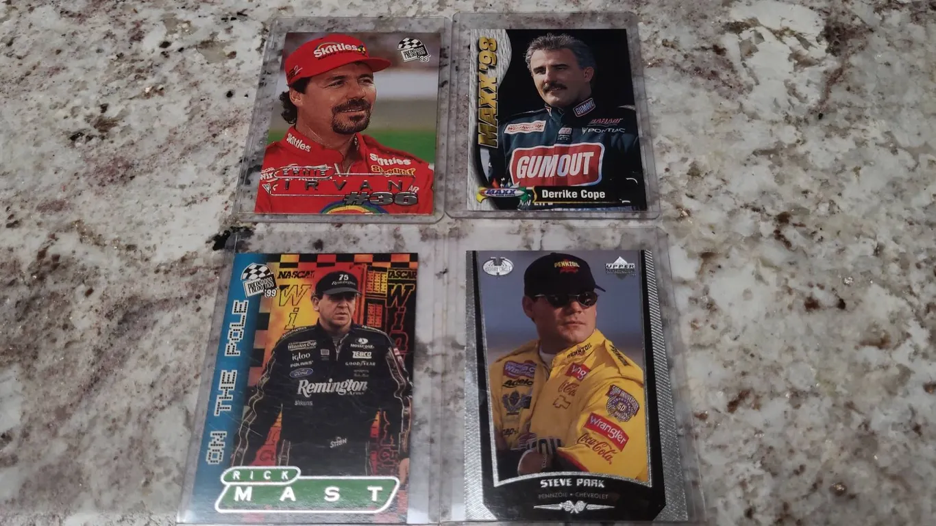 1998-1999 NASCAR Cards: Ernie Irvan, Derrike Cope, Rick Mast, Steve Park
