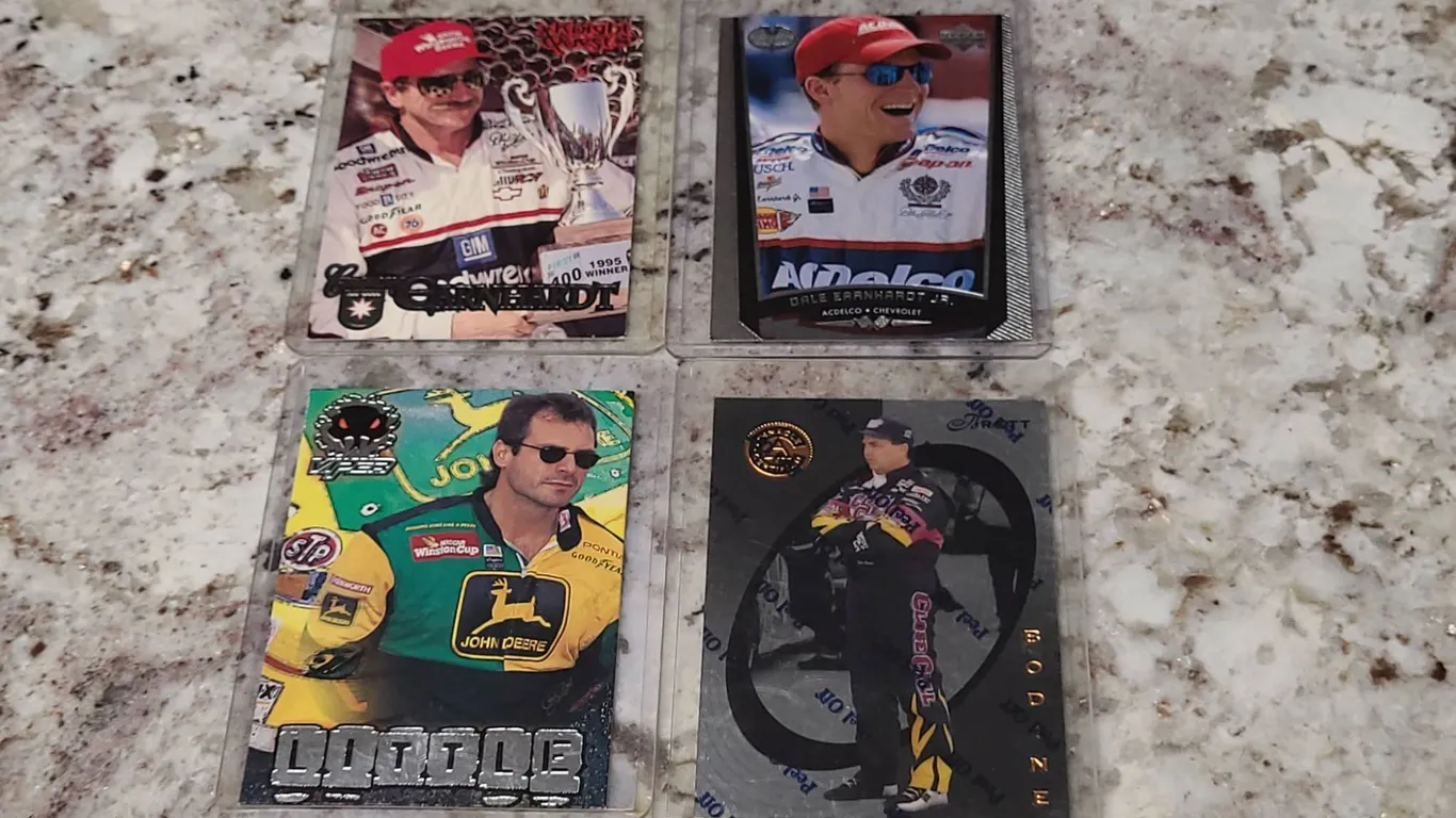 Dale Earnhardt, Dale Earnhardt Jr. and NASCAR Driver Cards Set