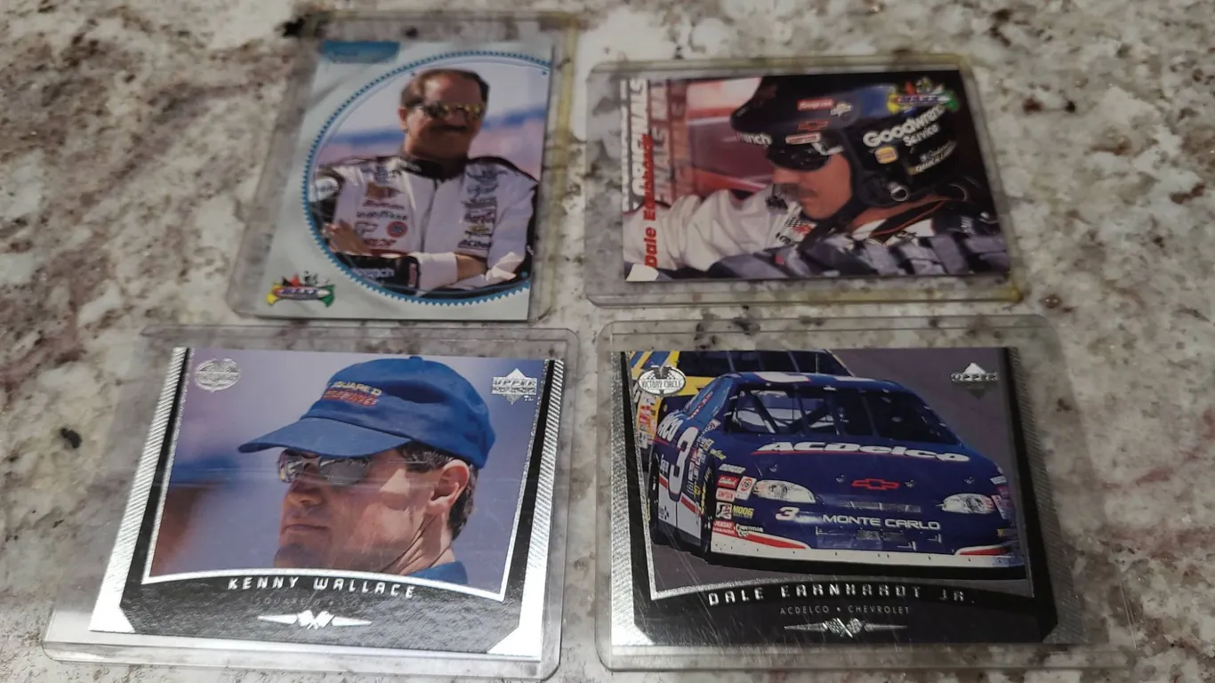 Dale Earnhardt and Dale Earnhardt Jr. NASCAR Card Lot