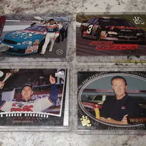 NASCAR Racing Trading Card Lot: Maderau, Earnhardt, Johnson, Mayfield