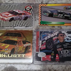 NASCAR Card Lot: Morgan Shepherd, Ward Burton, Jeff Burton, Bill Elliott