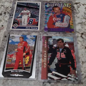 NASCAR Driver Trading Cards: Trickle, Petty, Elliott, Hammond