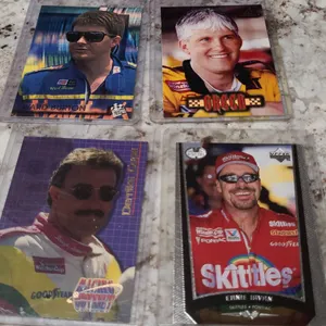 NASCAR Driver Cards: Burton, Green, Irvan, Cope, 1990s Issues