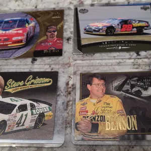 NASCAR Driver Trading Cards Set: Ernie Irvan, Kenny Irwin, Steve Grissom, Johnny Benson