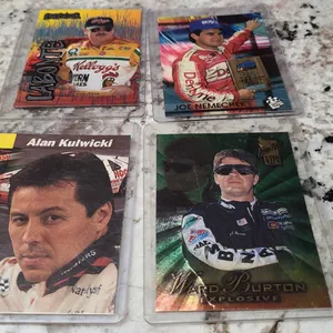 NASCAR Driver Cards: Labonte, Nemechek, Kulwicki, Burton