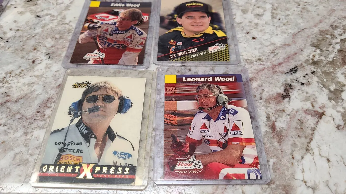 1993-1994 NASCAR Crew and Driver Cards, Wood Brothers, Nemechek