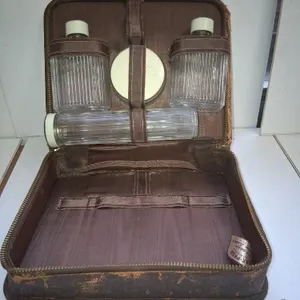 Vintage Travel Kit with Leather case