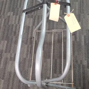 Metal Folding Saddle Stand with Support Rack and Strap