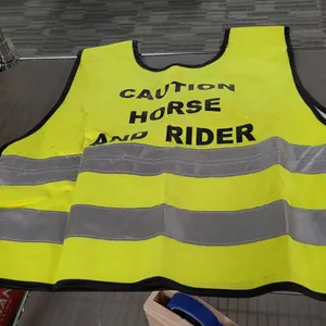 High Visibility Vest, "Caution Horse and Rider", Adult Size