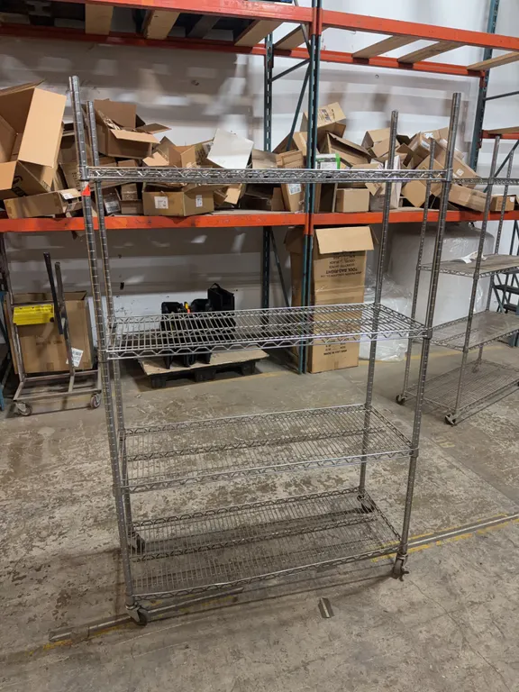Rolling WIre Rack Shelf
