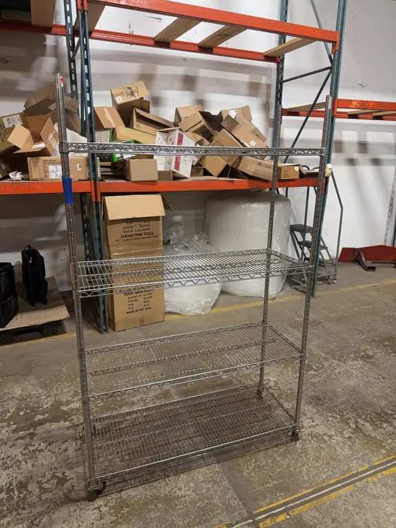 Rolling WIre Rack Shelf