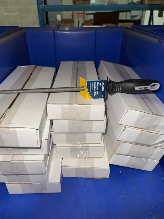 14 new boxes of round mill bastard files