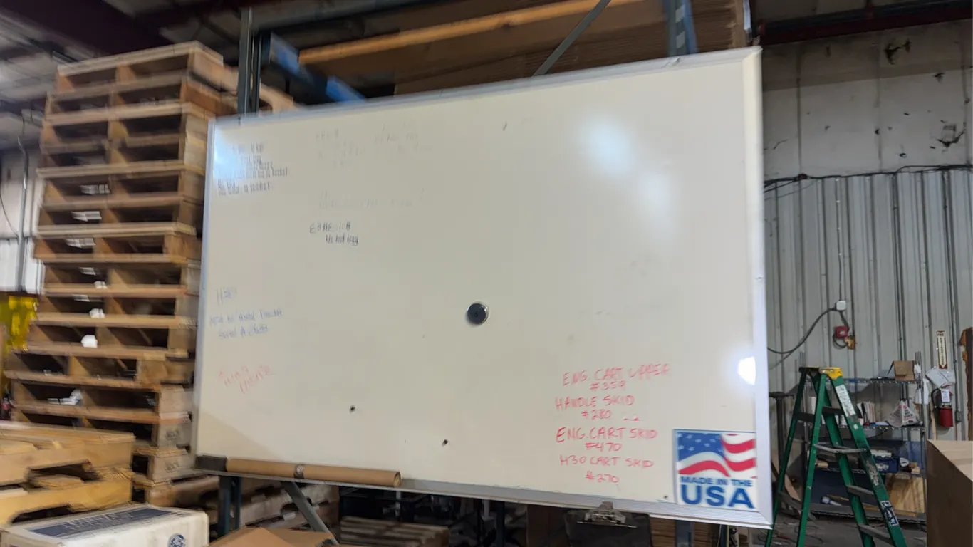 Large White Board with Marker Holder
