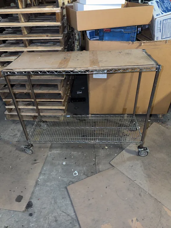 Metal Wire Rack Rolling Cart