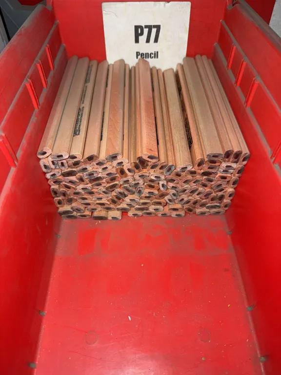 Lot of wooden pencils
