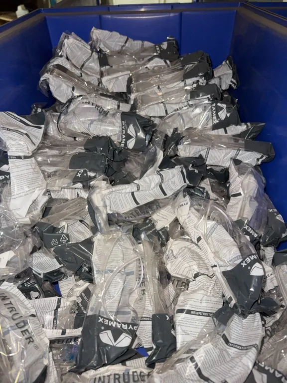 Lots of clear safety glasses