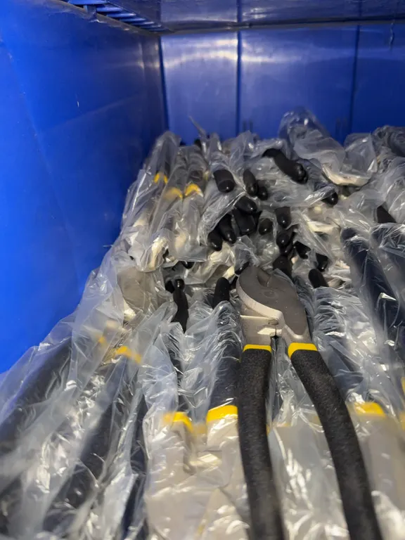Bin of cable cutters/pruners