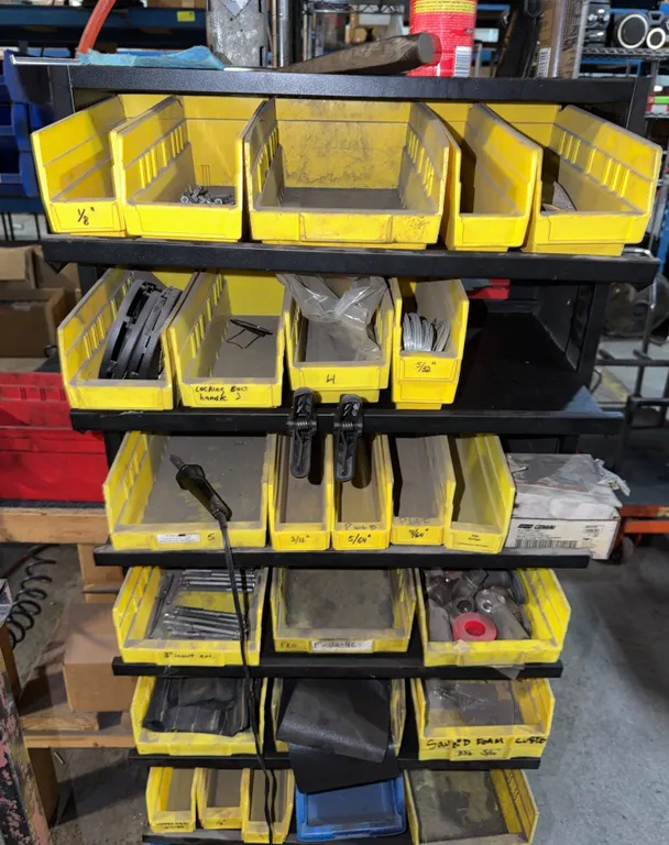 Bolt Bin Rack with Hardware