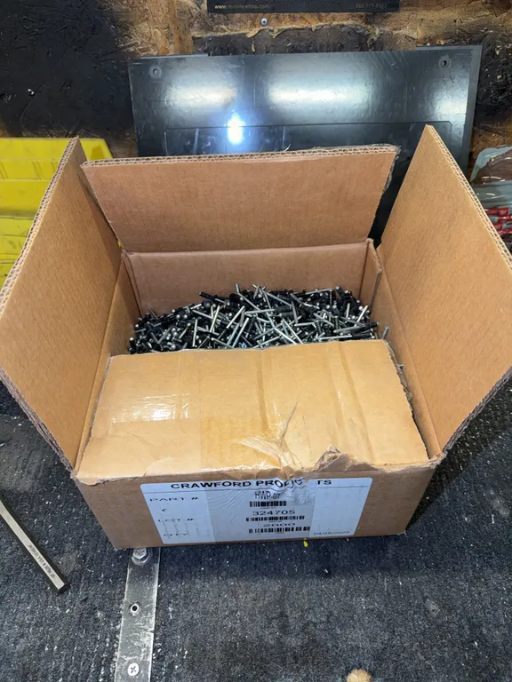 Allmost full box of Pop Rivets