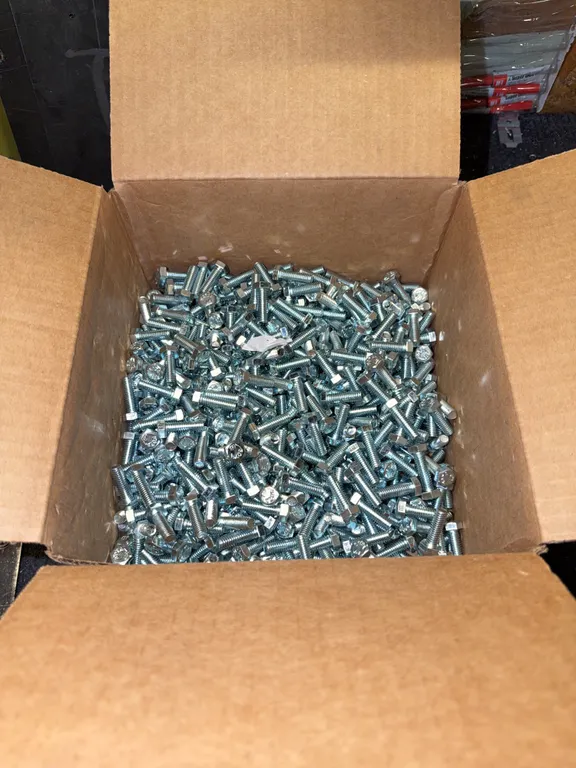 1/3 full box of bolts