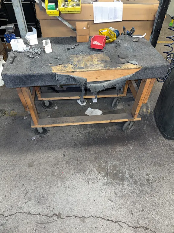 Work bench on Caster wheels