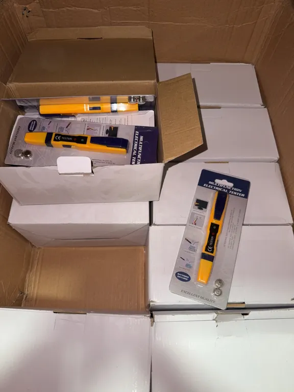 New in box electrical tester lot 10 white boxes