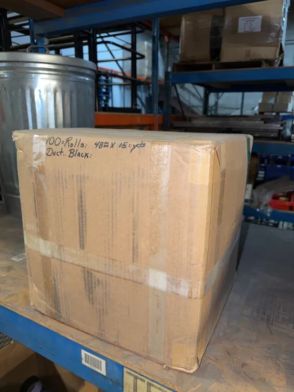 New Box Of Black Duck Tape 100 Rolls