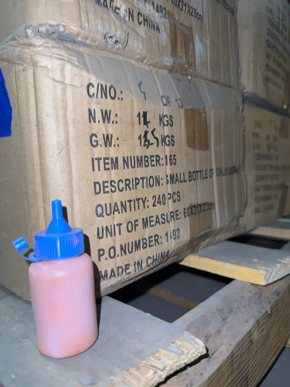 Small bottle of chalk line chalk 240 per box