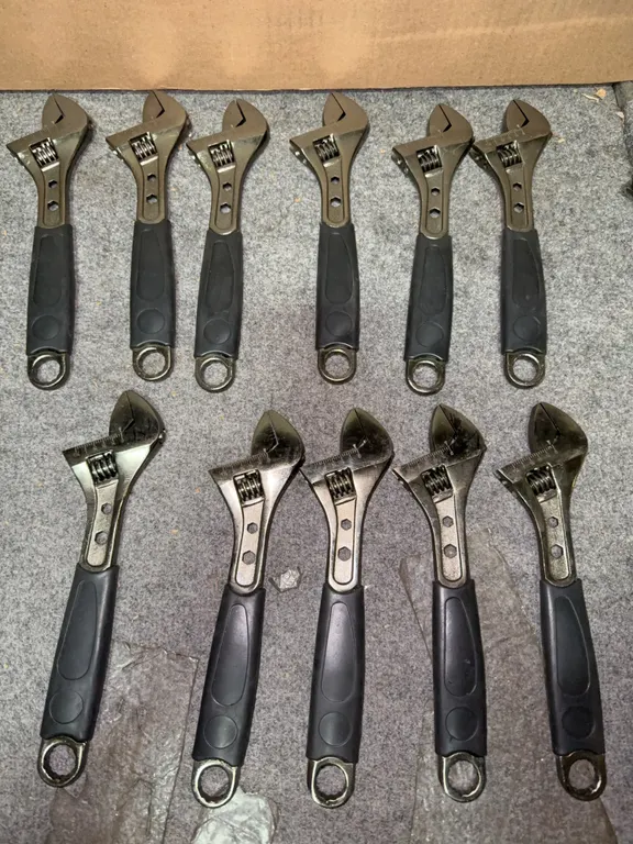 Set of 11 brand new 10 inches adjustable wrenches