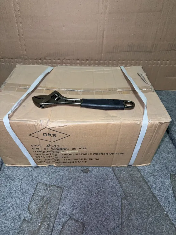 New box of 10 inch adjustable wrenches 60 per box