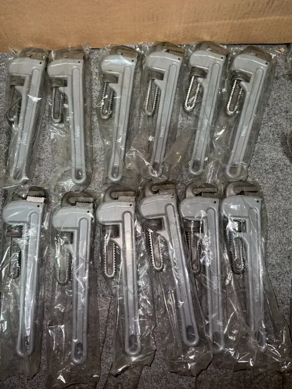 12 inch aluminum pipe wrench set of 12