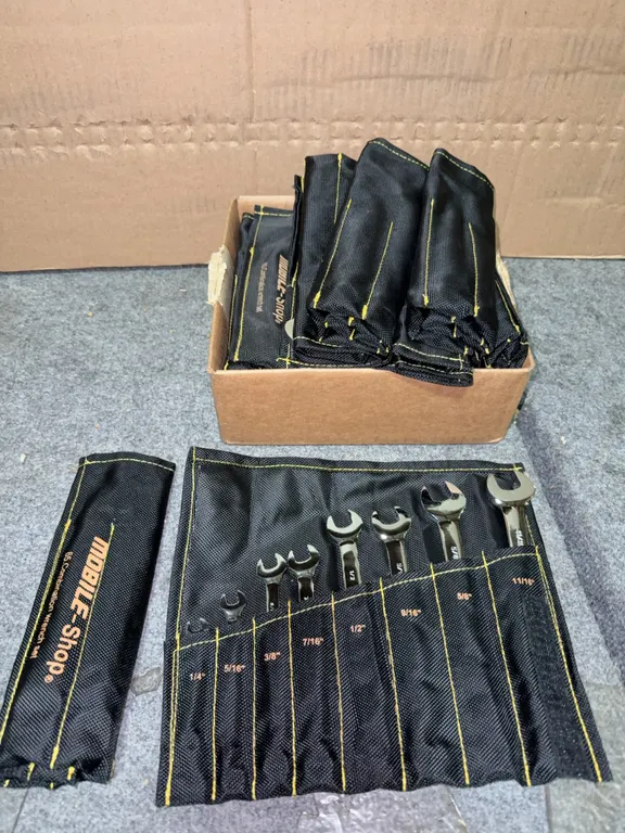 Mobile shop wrench roll up kit box of 12