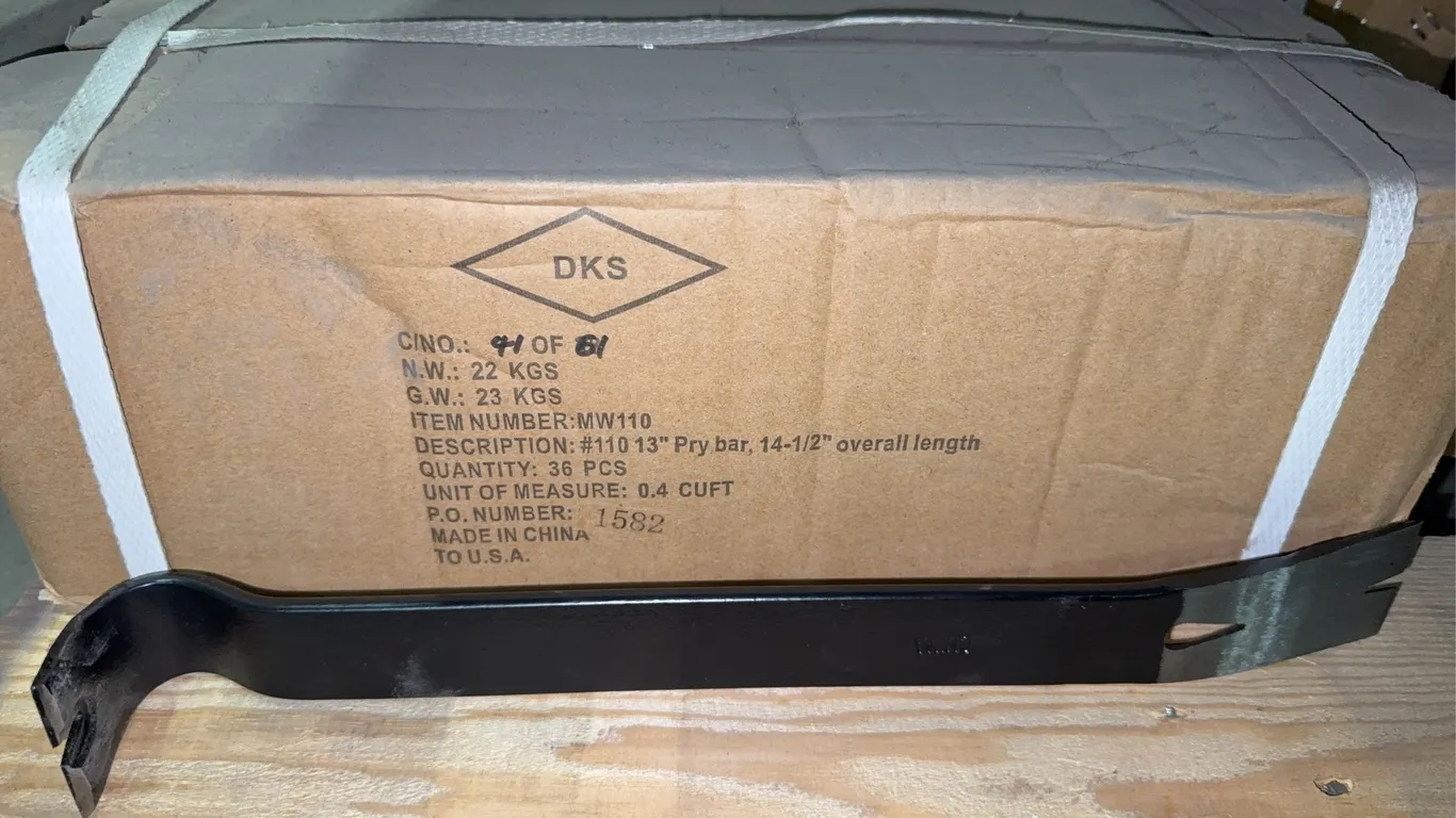 Box of 13” pry bars 36 per box