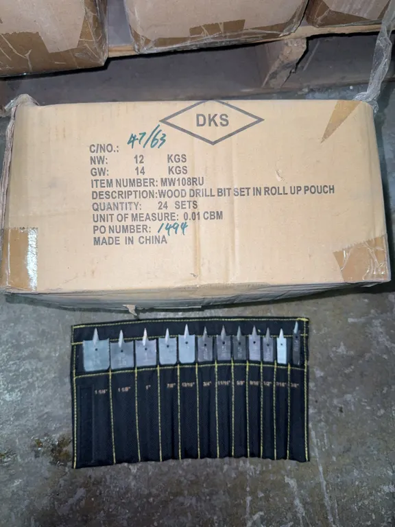 Box of mobile, Shop wood drillbit set 24 sets per box