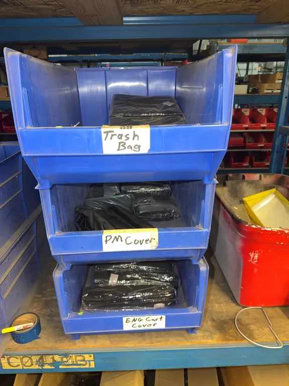 Trash Bags and Tool Cart Covers