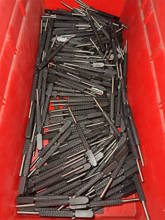 Bin of 1/8 pin punches