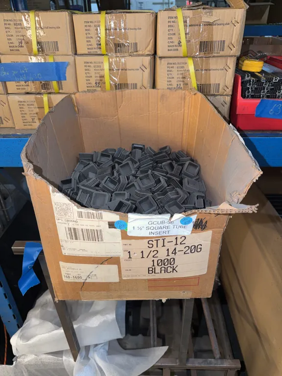 Box Of Gray Square Caps