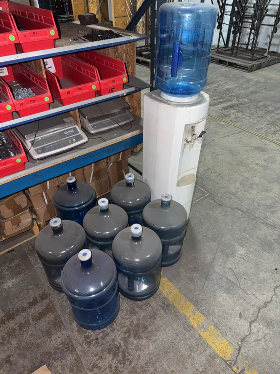 Water Dispenser with extra bottles